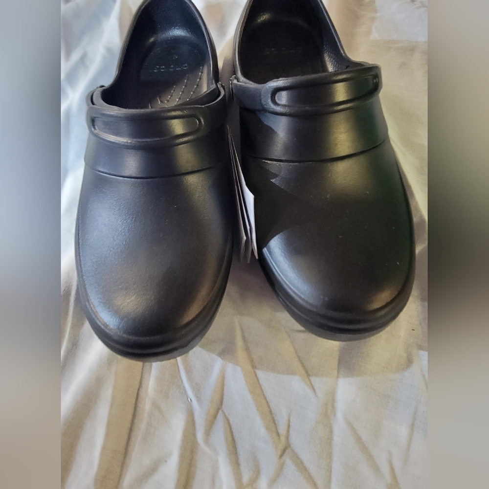 Brand New CROCS Mercy Work Black Clogs